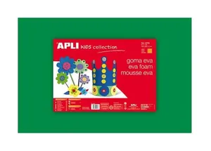 Moosgummi-Eva-Platten, grün, 400x600 mm, APLI